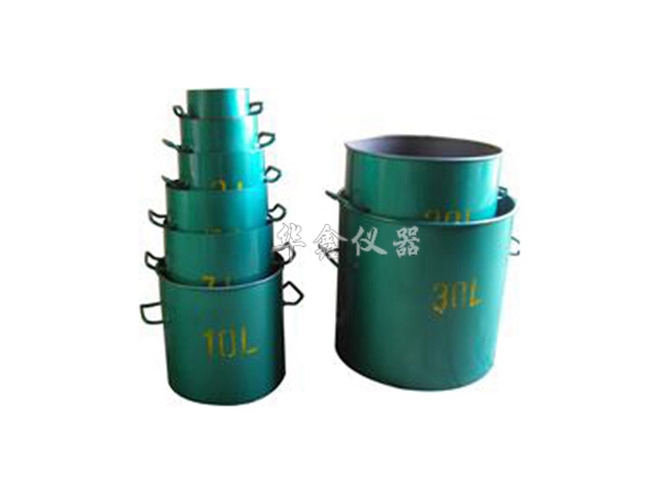 容积升容量桶1-30-50L混凝土表观密度测定仪砼密度仪带盖容量筒桶